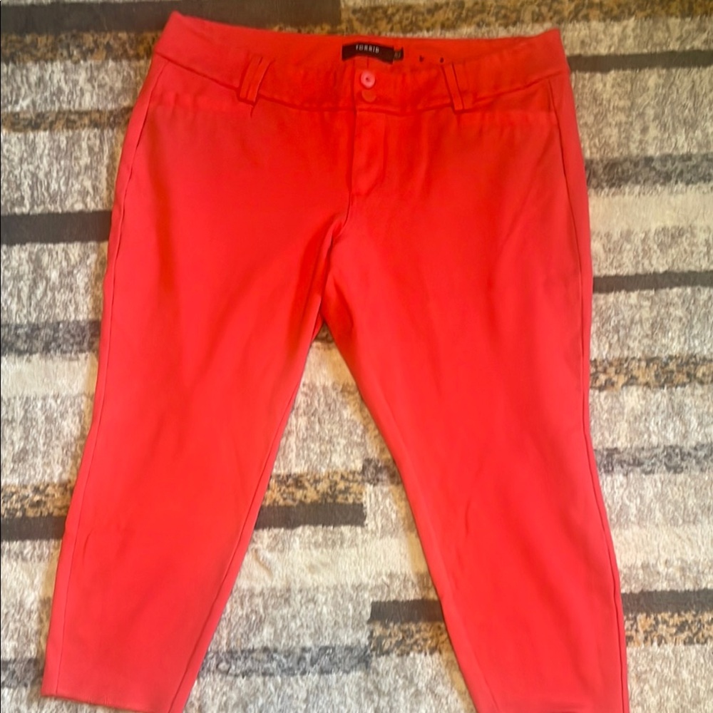 Torrid Red Ankle Cropped Pants